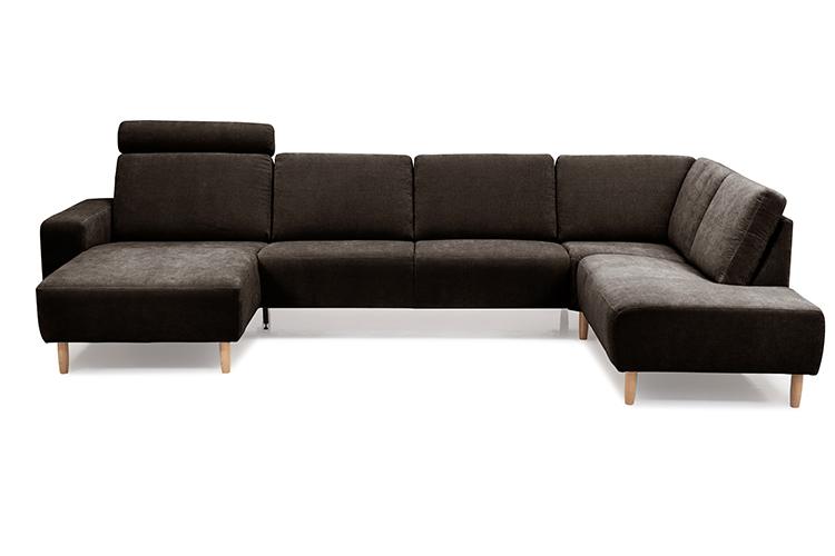Solution sofa med chaiselong og open end