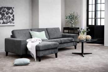 Visby sofa med chaiselong