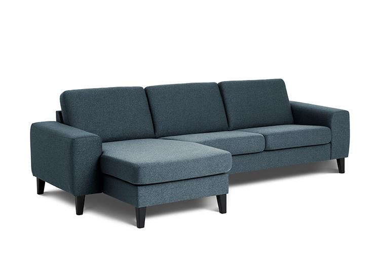 Visby sofa med chaiselong 