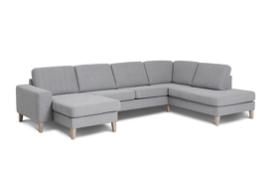 Visby sofa med chaiselong og open end