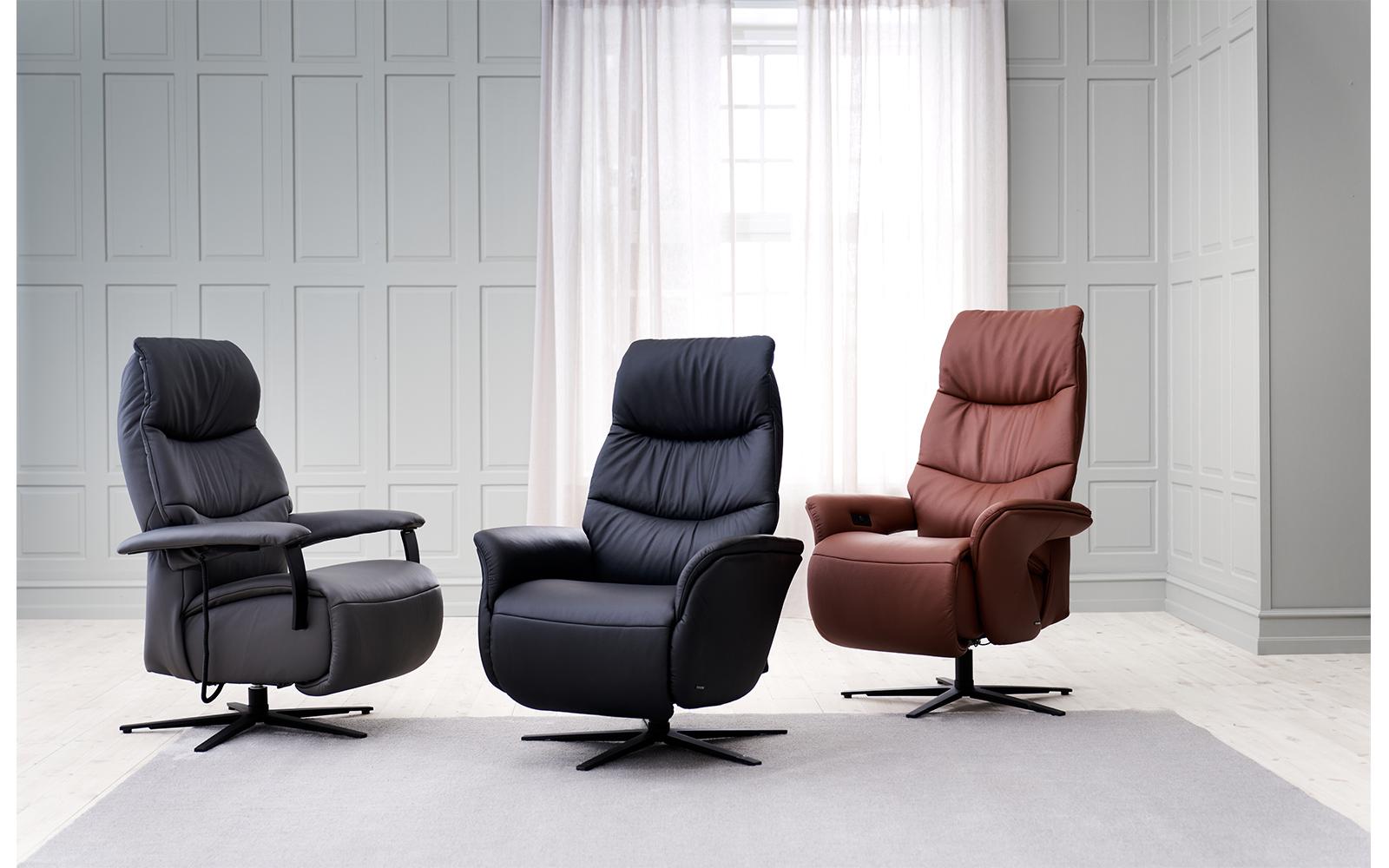 Edmonton lænestol i læder